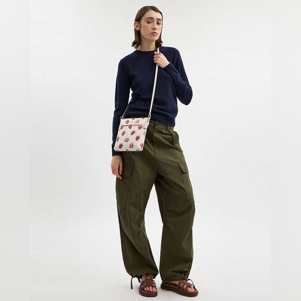 Coach Mini Rowan Bag and Cardholder ๐ Strawberry Print - 2 Pc $348 MSRP - Picture 3 of 15